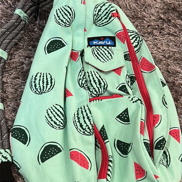 Kavu Shoulder Rope Bag.  Watermelon - Picture 8 of 8